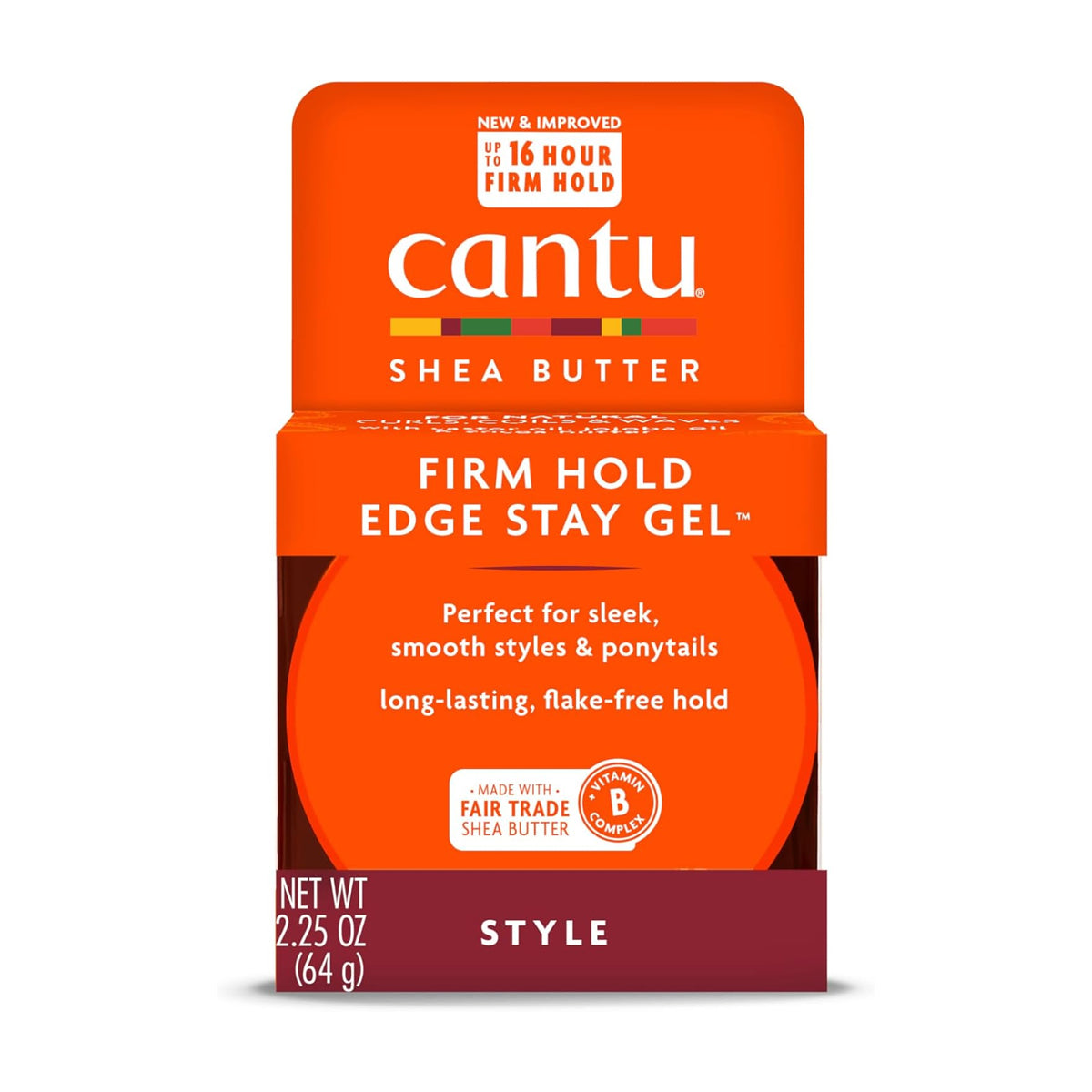 Cantu Firm Hold Edge Stay Gel 64g Cantu Firm Hold Edge Stay Gel 64g