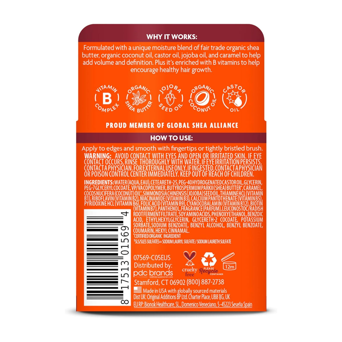 Cantu Firm Hold Edge Stay Gel 64g Cantu Firm Hold Edge Stay Gel 64g