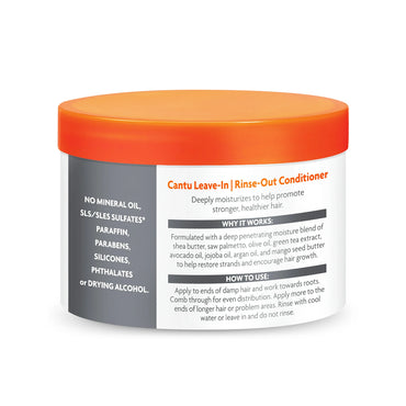 Cantu For Men Leave-In Rinse-Out Conditioner for Hair & Beard 368g