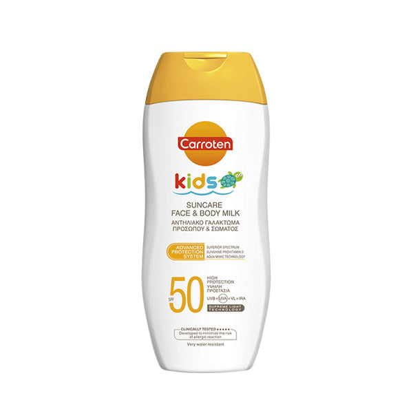 Carroten Kids Suncare Face & Body Milk 200ml - Spf50