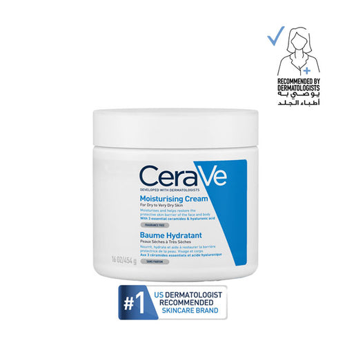 Cerave Moisturizing Cream for Dry Skin with Hyaluronic Acid 454G