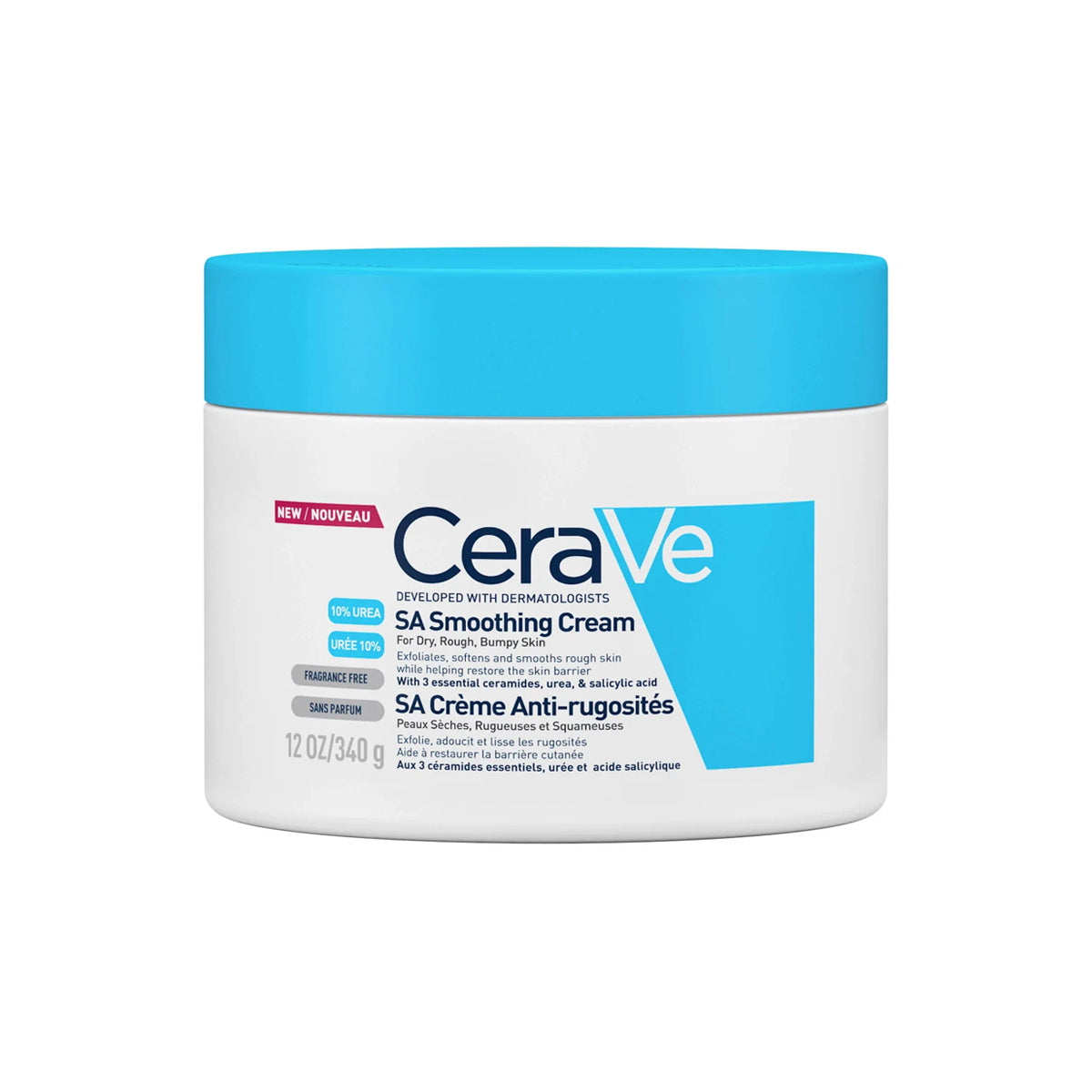 Cerave SA Smoothing Cream for Dry, Rough, Bumpy Skin 10% Urea 340g