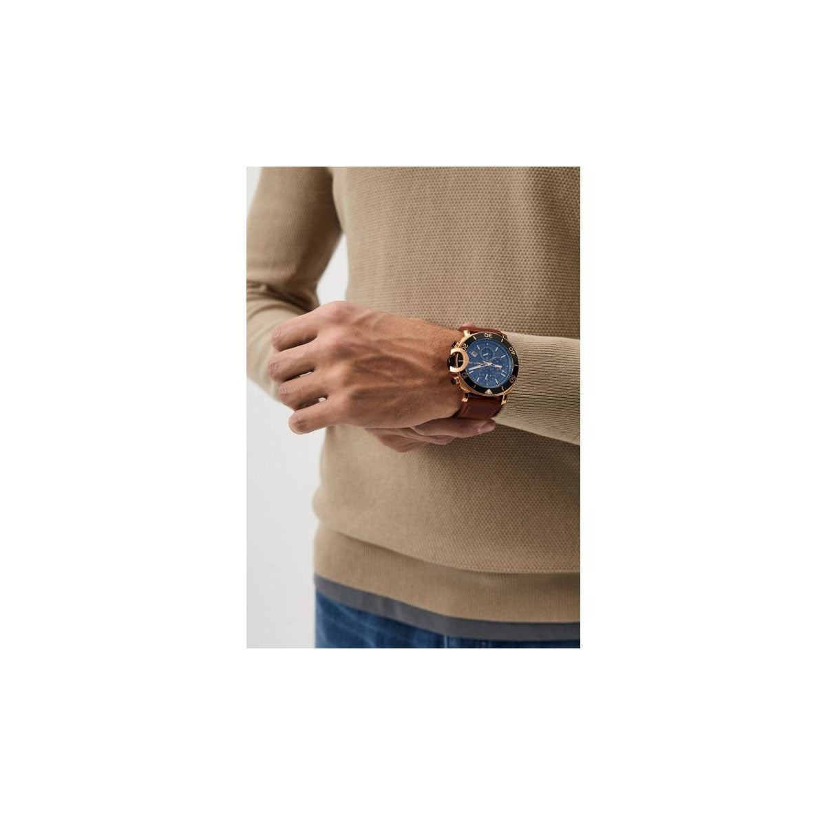 Cerruti 1881 CIWGF2224503 Positano Men's Watch 47mm Brown