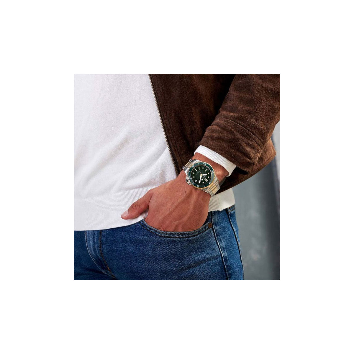 Cerruti 1881 CIWGH2224208 Men’s Watch 43mm Silver Gold