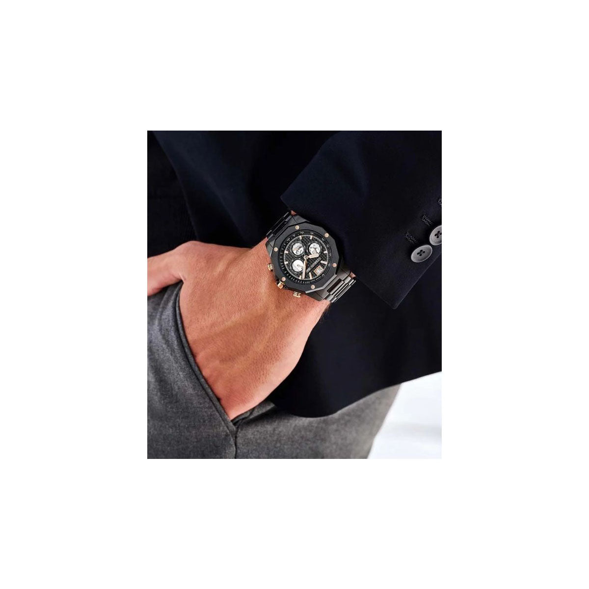 Cerruti 1881 CIWGI2207402 Men’s Watch 45mm Black