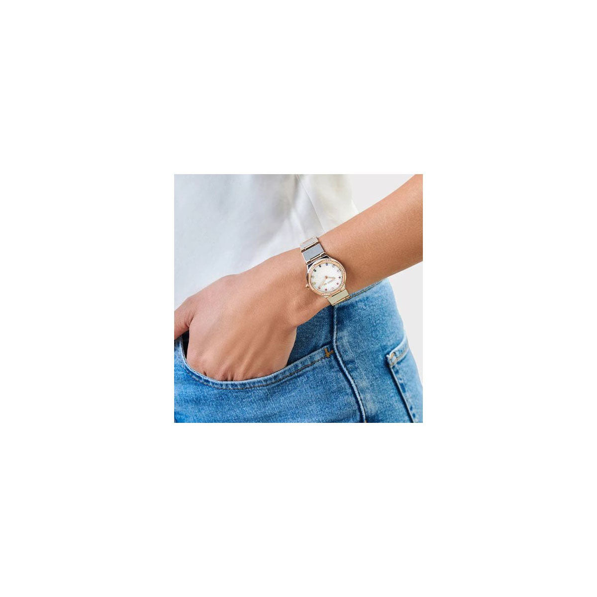 Cerruti 1881CIWLG0008401 Women's Watch 30mm Silver Gold Cerruti 1881CIWLG0008401 Women's Watch 30mm Silver Gold