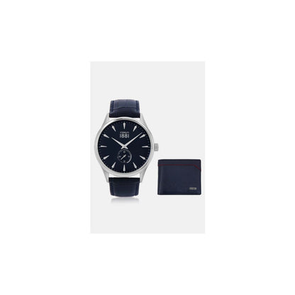 Cerruti 1881 CRWA24004 Men's Watch 43 Mm Blue Gift Set
