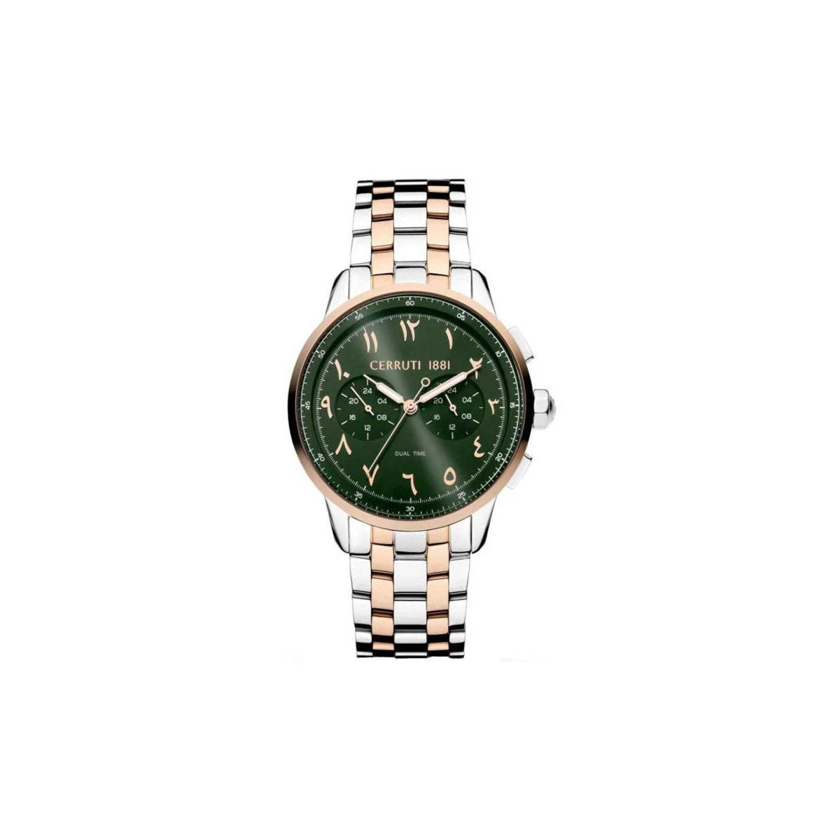 Cerruti 1881 Ciwgk2224906 Men’s Watch 44mm Silver Gold With Arabic numerals