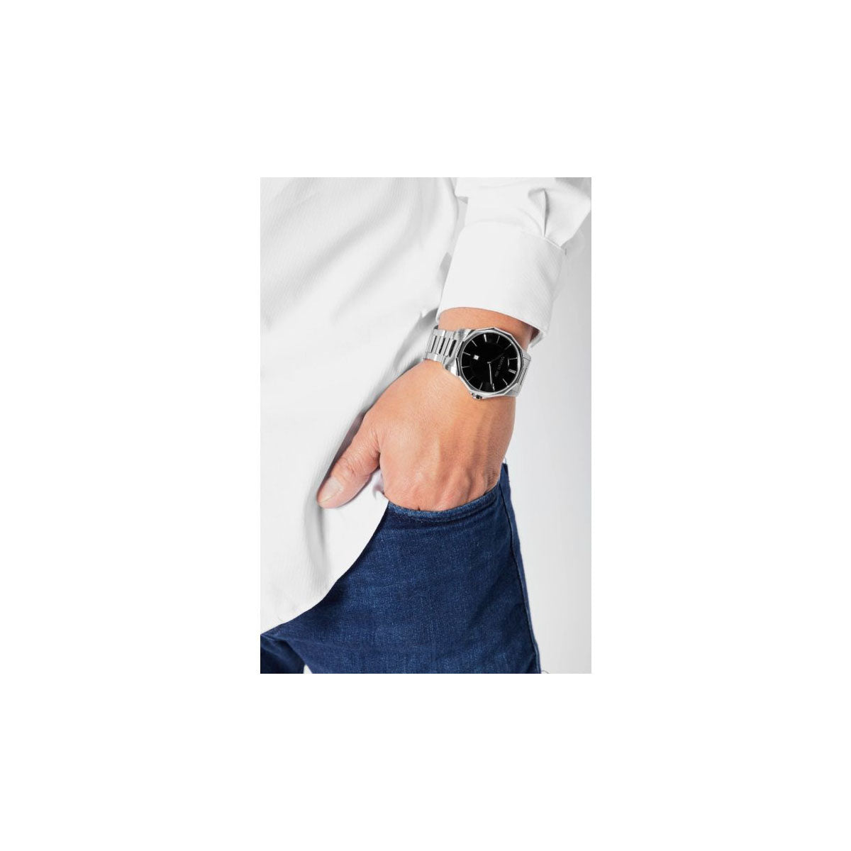 Cerruti Cra29701 Molveno Men's Watch 45mm Silver Cerruti Cra29701 Molveno Men's Watch 45mm Silver