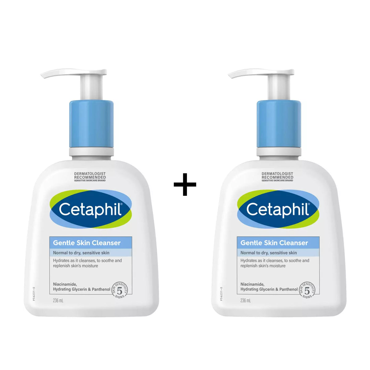 Cetaphil Gentle Skin Cleanser 236ml + Cetaphil Gentle Skin Cleanser 236ml offer