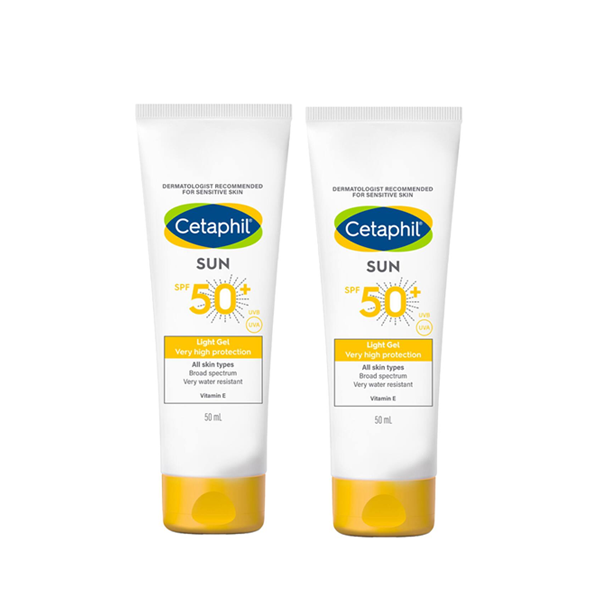 Cetaphil Sun Care Light Gel Spf 50+ 50ml Two Pack Offer