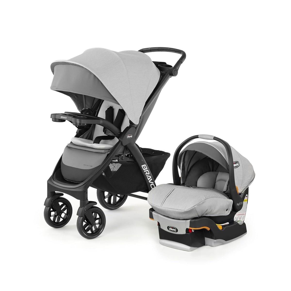 Chicco Bravo LE Trio Travel System Driftwood US Chicco Bravo LE Trio Travel System Driftwood US