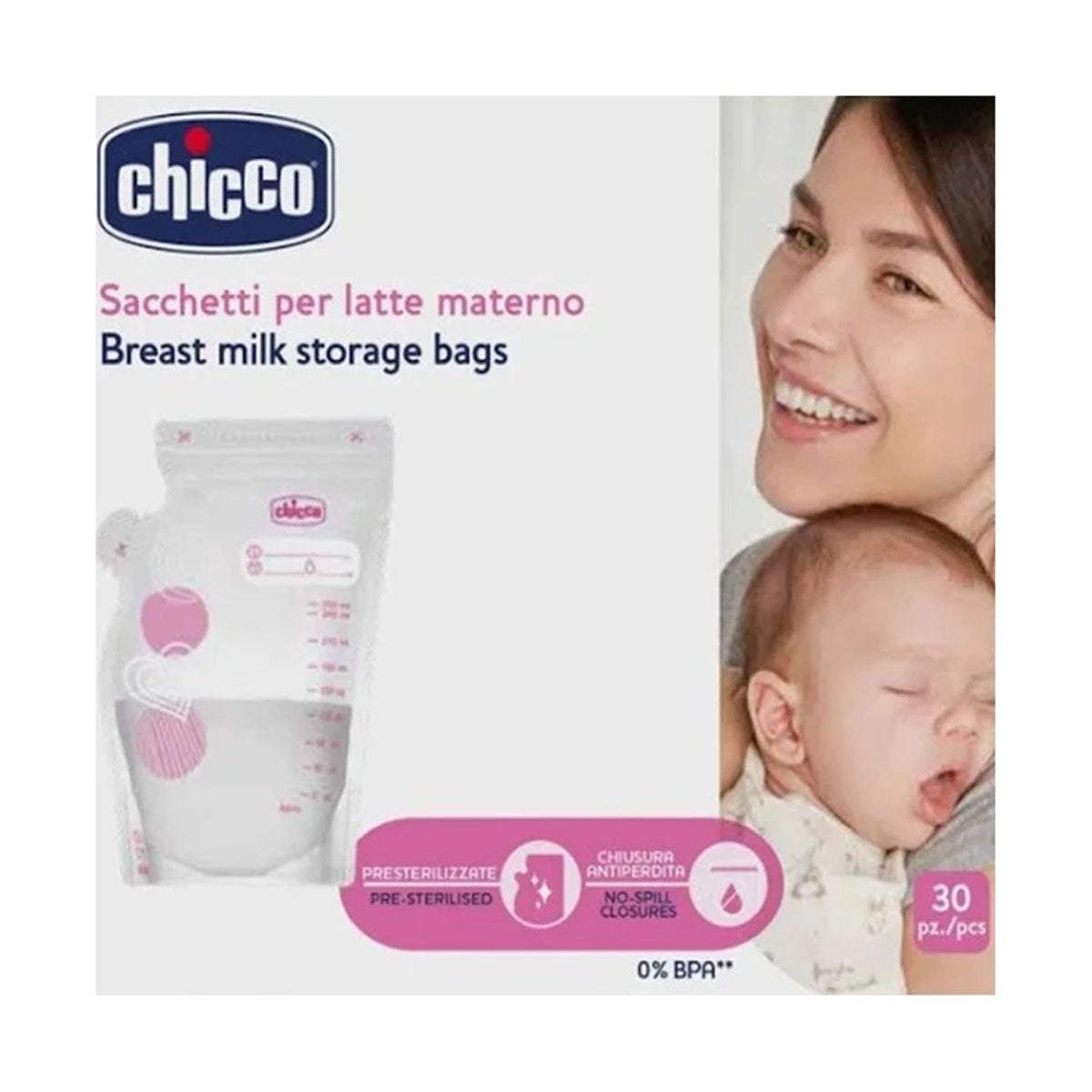 Chicco Breastmilk Storage Bags -30pcs Chicco Breastmilk Storage Bags -30pcs