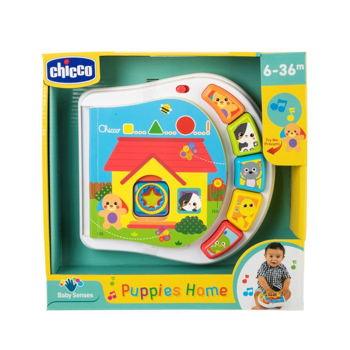 Chicco Discovery Book Puppies Home Interactive Toy Chicco Discovery Book Puppies Home Interactive Toy
