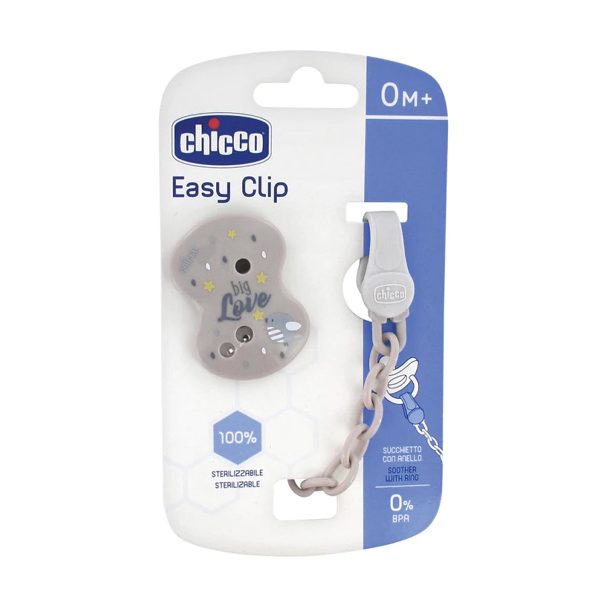 Chicco Easy Clip Pacifier Chain Recommended Age 0m+