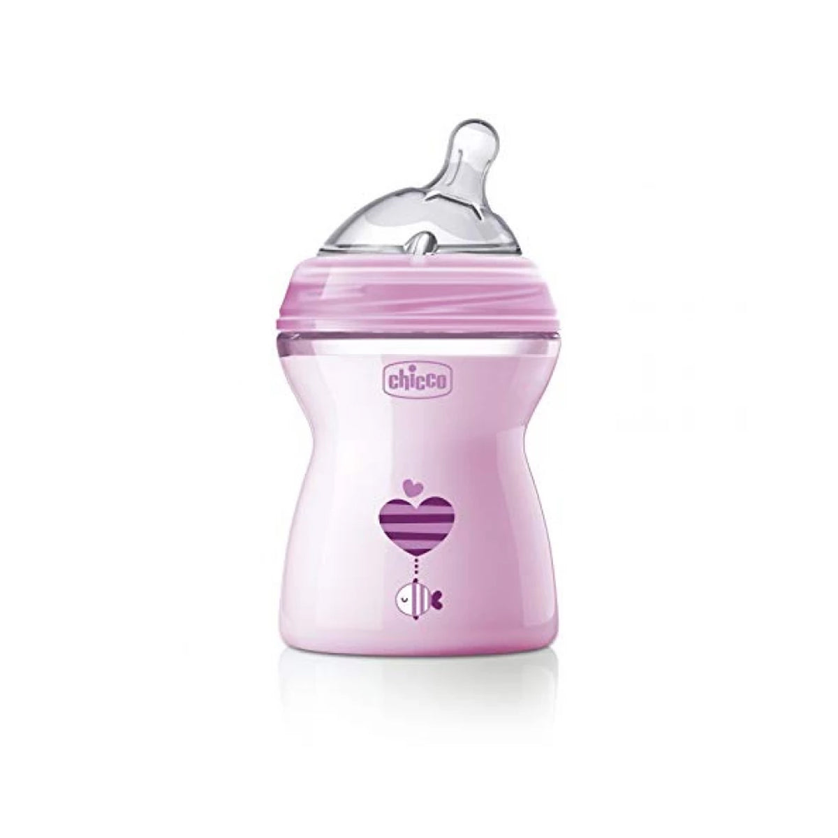 Chicco Natural Feeling Baby Bottle +2Months 250ml Pink Chicco Natural Feeling Baby Bottle +2Months 250ml Pink