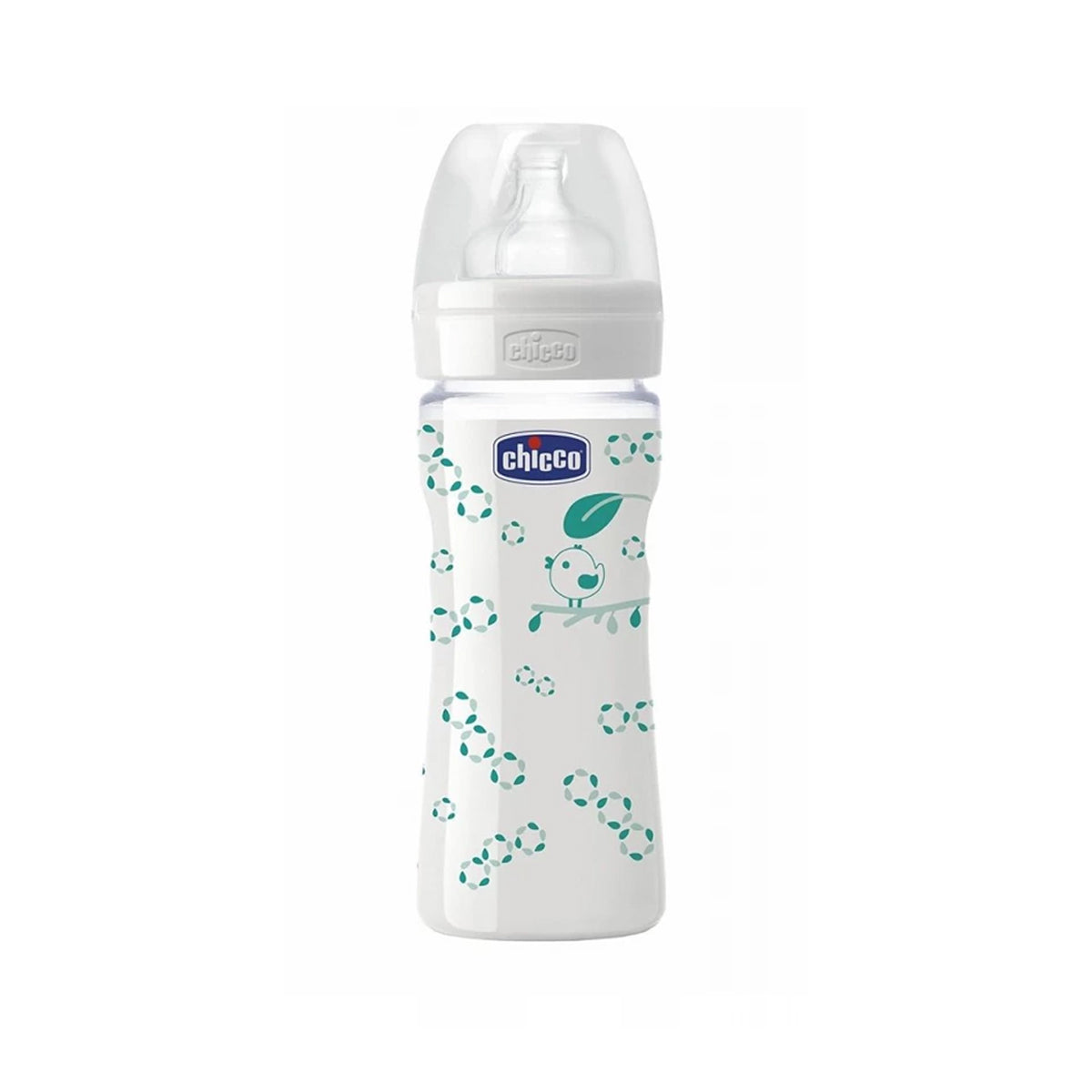 Chicco Natural Glass Bottle Silicone 240ml