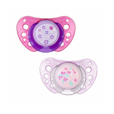 Chicco Physio Air Classic baby pacifier Silicone Pink  4M+ Pink 2PCS