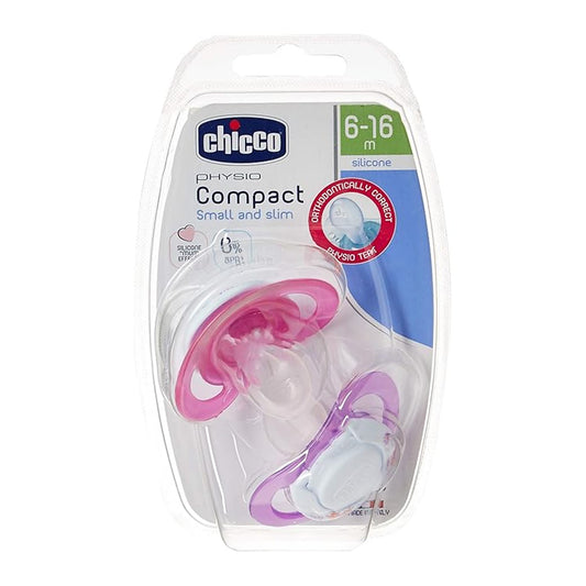 Chicco Physio Compact Soother 2 Piece Set (6-12M)