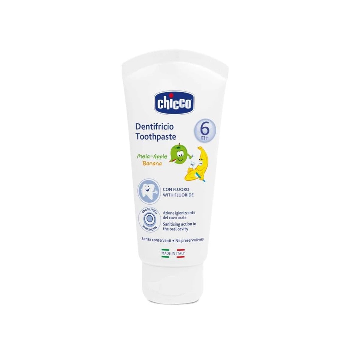 Chicco Toothpaste Apple & Banana Flavor 50ml Chicco Toothpaste Apple & Banana Flavor 50ml