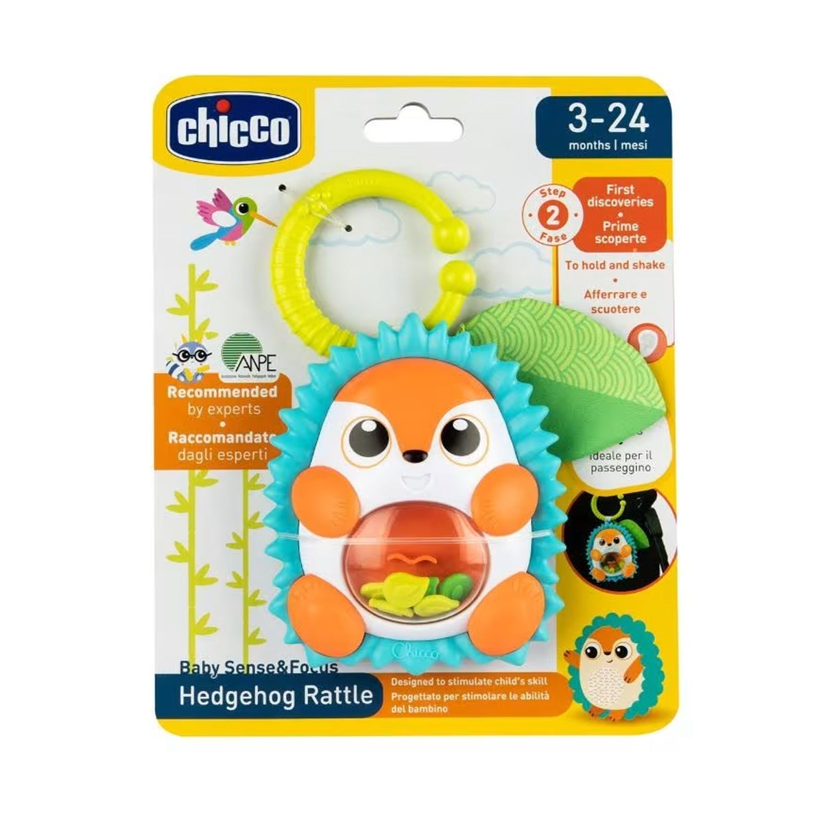 Chicco Toy BSF Hedghog Rattle Chicco Toy BSF Hedghog Rattle