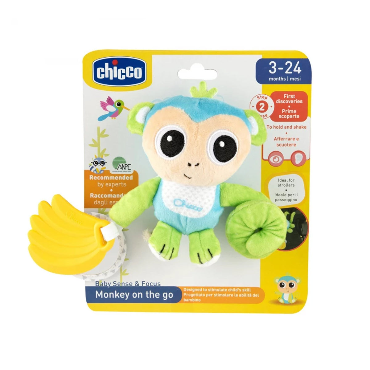 Chicco Toy BSF Monkey On The Go Chicco Toy BSF Monkey On The Go