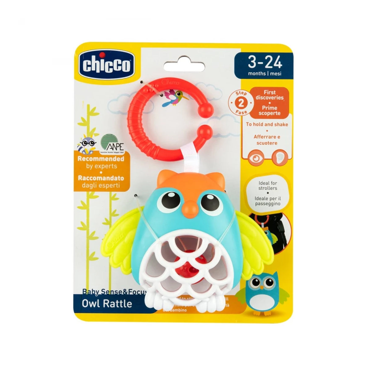 Chicco Toy BSF Owl Rattle Chicco Toy BSF Owl Rattle