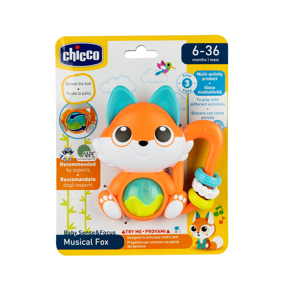 Chicco Toy Bs Musical Fox Rattle Chicco Toy Bs Musical Fox Rattle