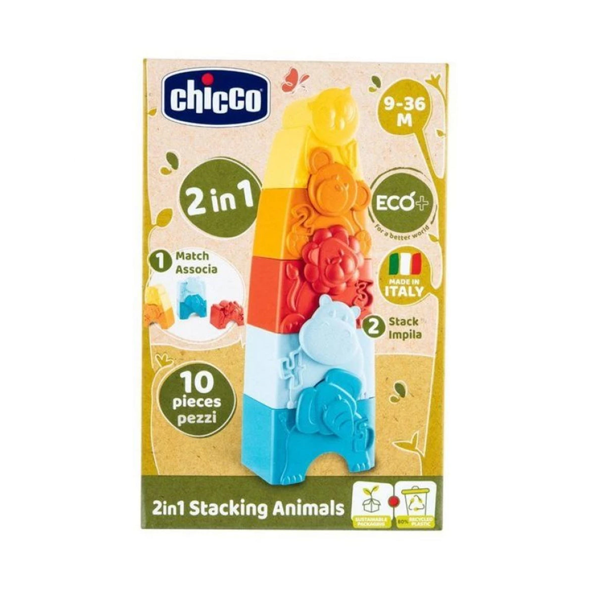 Chicco Toy Eco+ Stacking Animals Chicco Toy Eco+ Stacking Animals