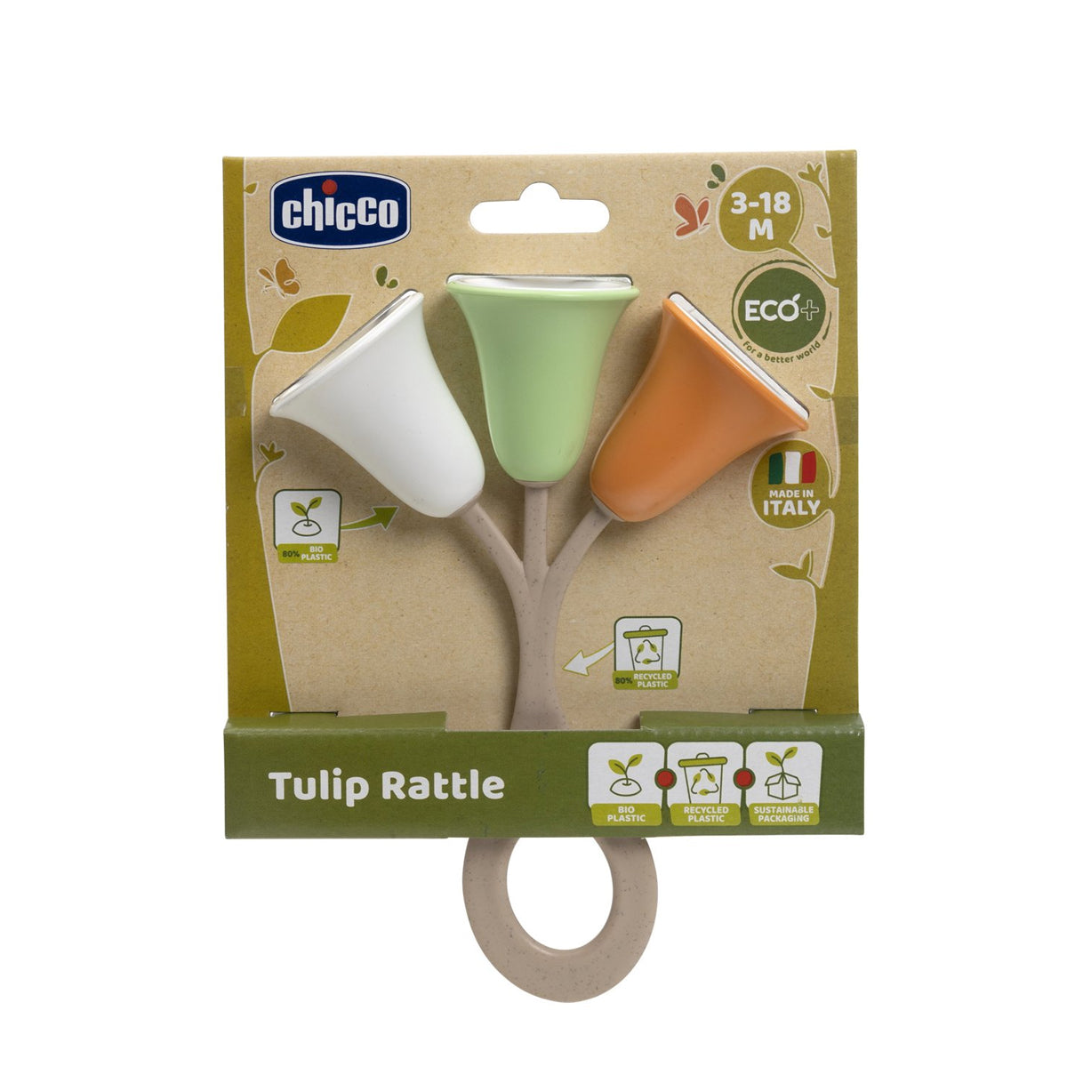 Chicco Toy Eco+ Tulips Rattle Chicco Toy Eco+ Tulips Rattle