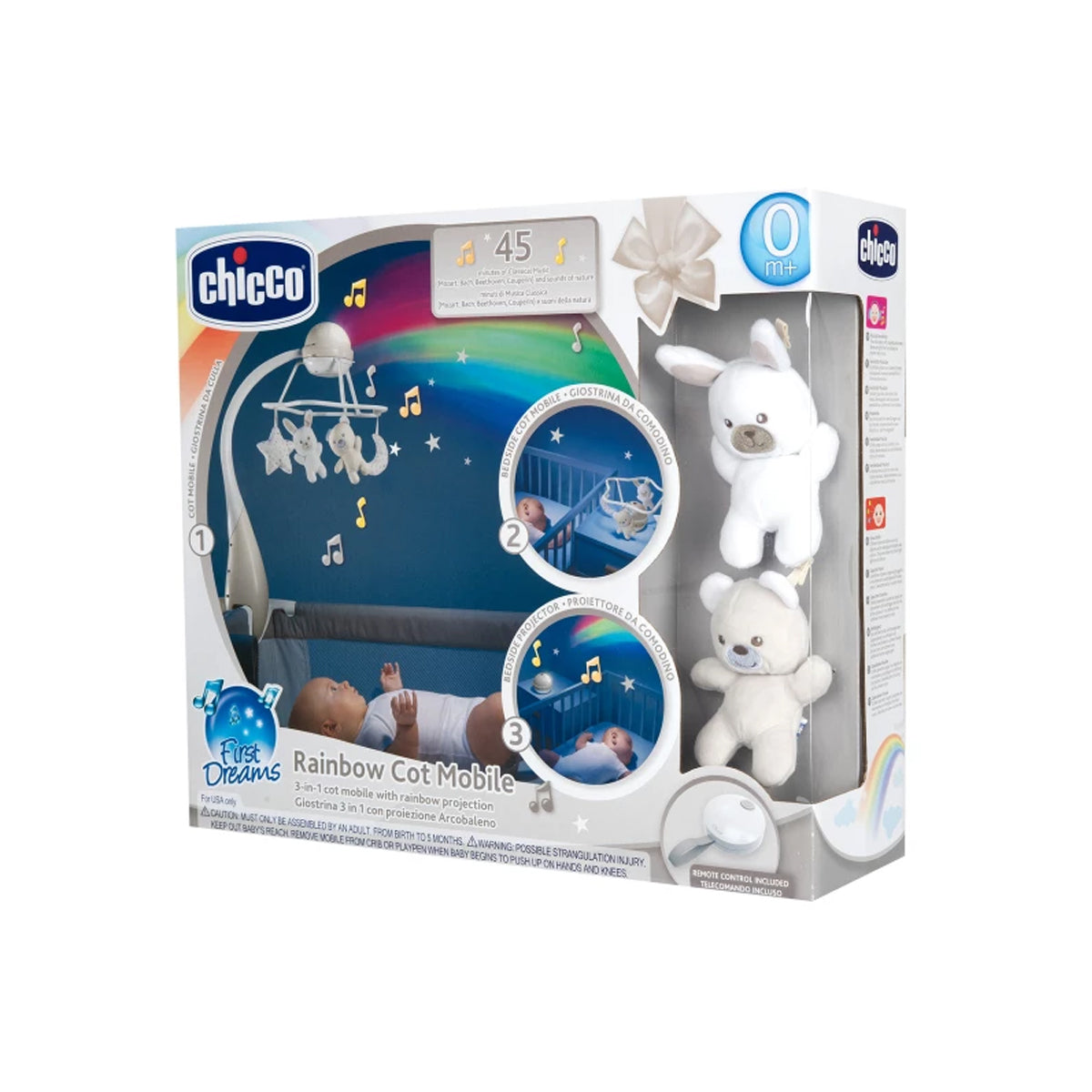 Chicco Toy FD Rainbow Cot Mobile Neutral Chicco Toy FD Rainbow Cot Mobile Neutral