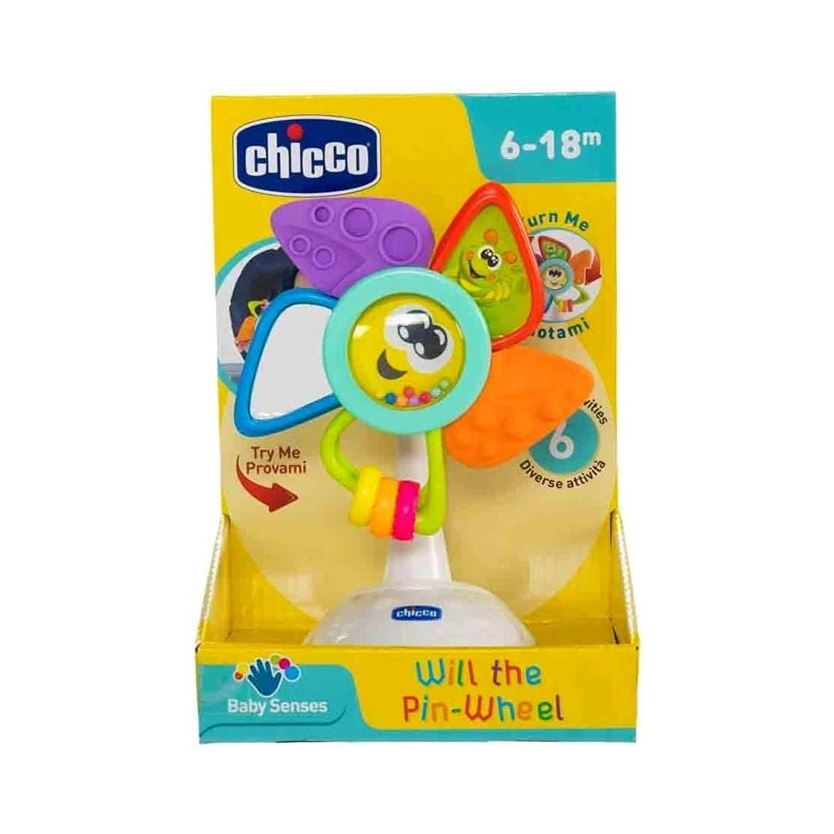 Chicco Will the Pinwheel Highchair Toy Rattle Chicco Will the Pinwheel Highchair Toy Rattle