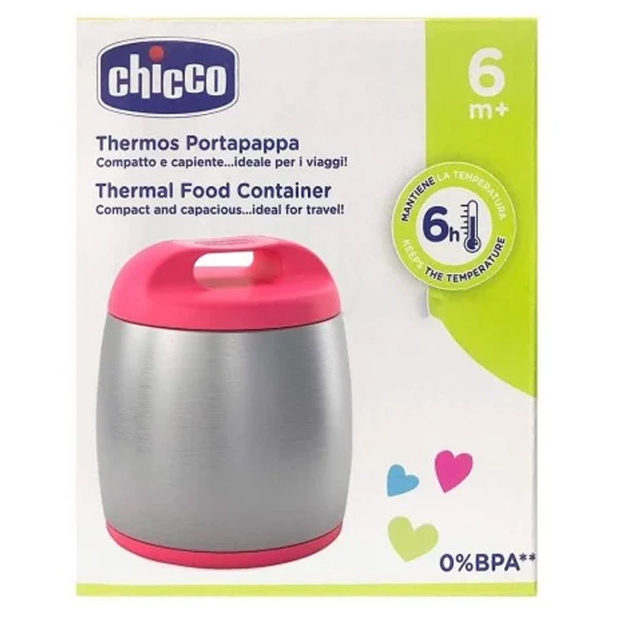 Chicco Baby Food Container Thermos Girl Chicco Baby Food Container Thermos Girl
