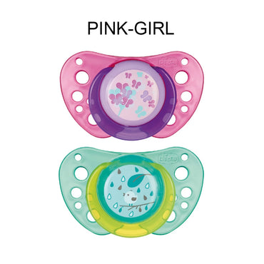 Chicco Silicone Physio Air Soothers 2 pcs, +12 Months