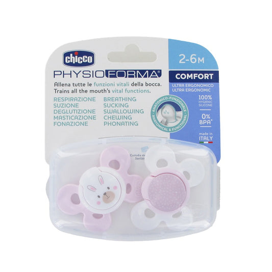 Chicco Soother Ph. Comfort Girl Sil 2pc