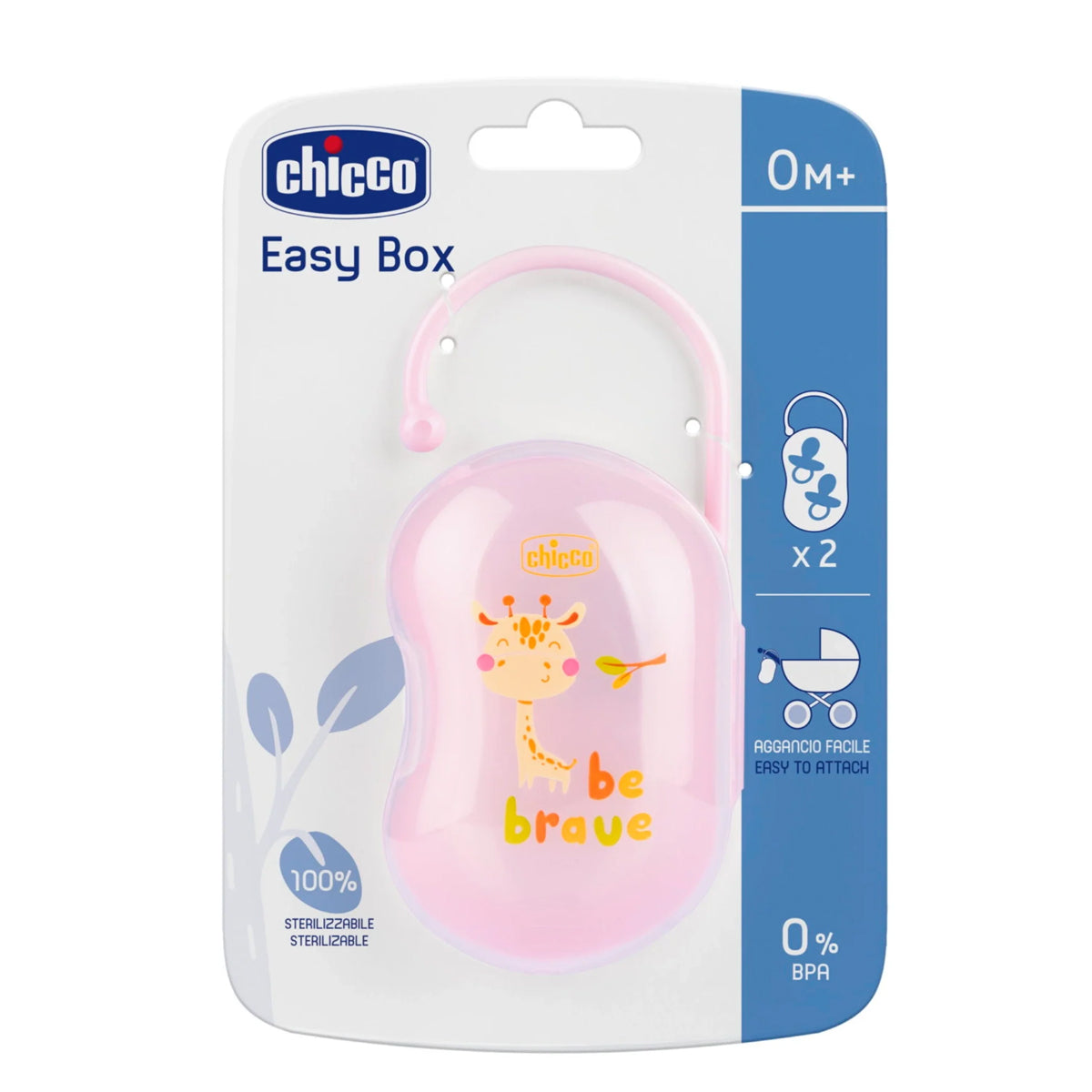 Chiocco Soother Holder 2 Soothers Chiocco Soother Holder 2 Soothers