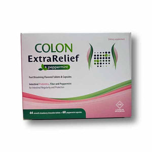 Colon Extra Relief 64 Chewable Tablets + 60 Peppermint Capsules