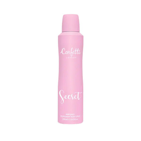 Confetti Secret Perfumed Deodorant Body Spray 250ml