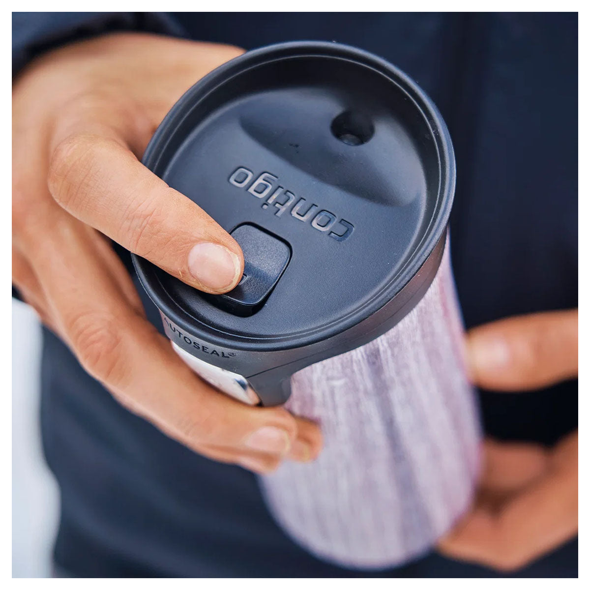 Contigo Autoseal Pinnacle Couture Vacuum Insulated Stainless Steel Travel Mug 420 ml - Blonde Wood