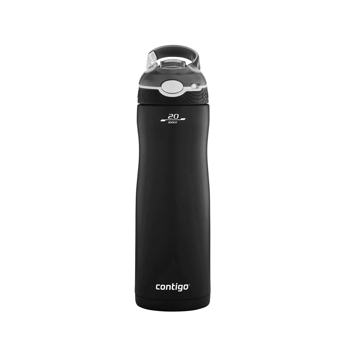 Contigo Autospout Ashland Chill - Vacuum Insulated Stainless Steel Water Bottle 590 ml - Matte Black
