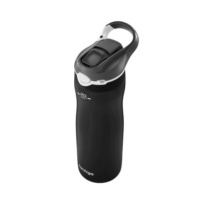 Contigo Autospout Ashland Chill - Vacuum Insulated Stainless Steel Water Bottle 590 ml - Matte Black