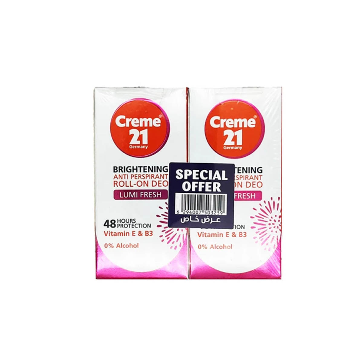 Creme 21 Lime Fresh Deodorant Roll On 50ml Pack of 2 Creme 21 Lime Fresh Deodorant Roll On 50ml Pack of 2