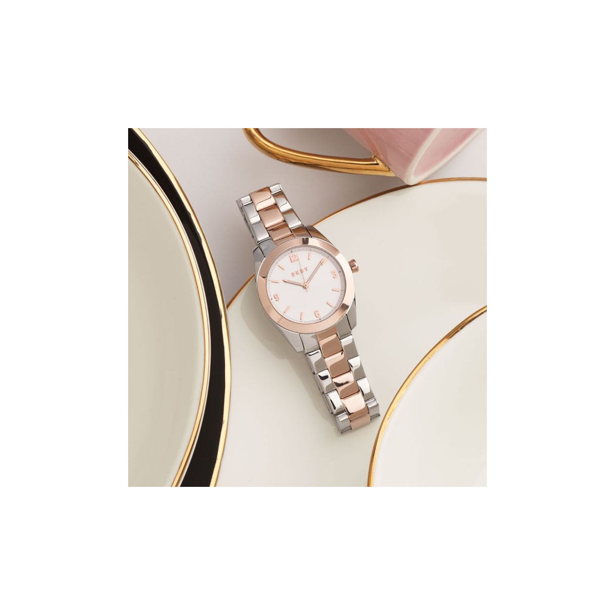 DKNY NY2897 Nolita Women’s Watch 34mm Silver Gold DKNY NY2897 Nolita Women’s Watch 34mm Silver Gold
