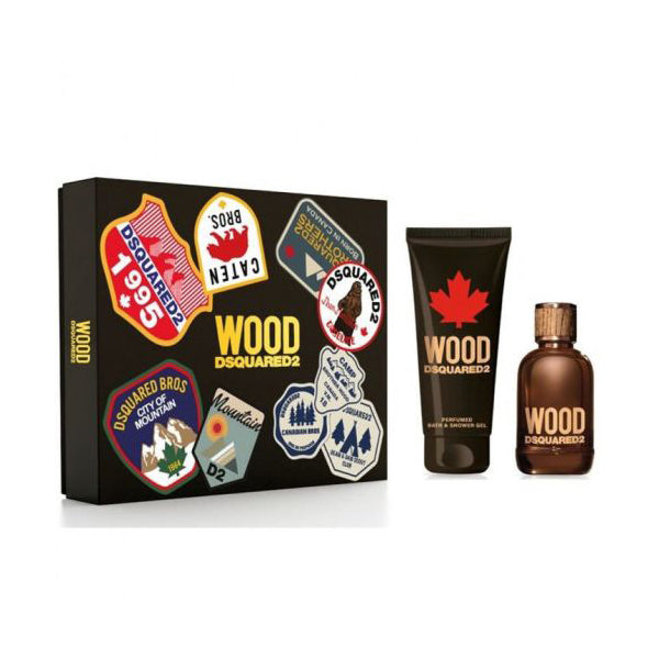 DSQUARED2 WOOD POUR HOMME EDT 100ML SHOWER GEL 150ML GIFT SET
