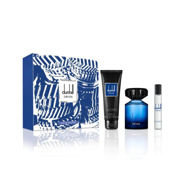 DUNHILL DRIVEN BLUE EDT 100ML SHOWER GEL 90ML EDT 15ML GIFT SET