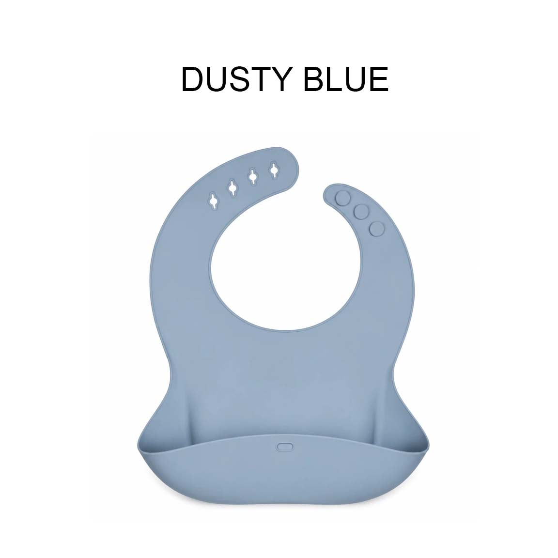 Ababy Waterproof Silicone Baby Bib Adjustable Neck With Wide Food Catching Pocket 1 Piece