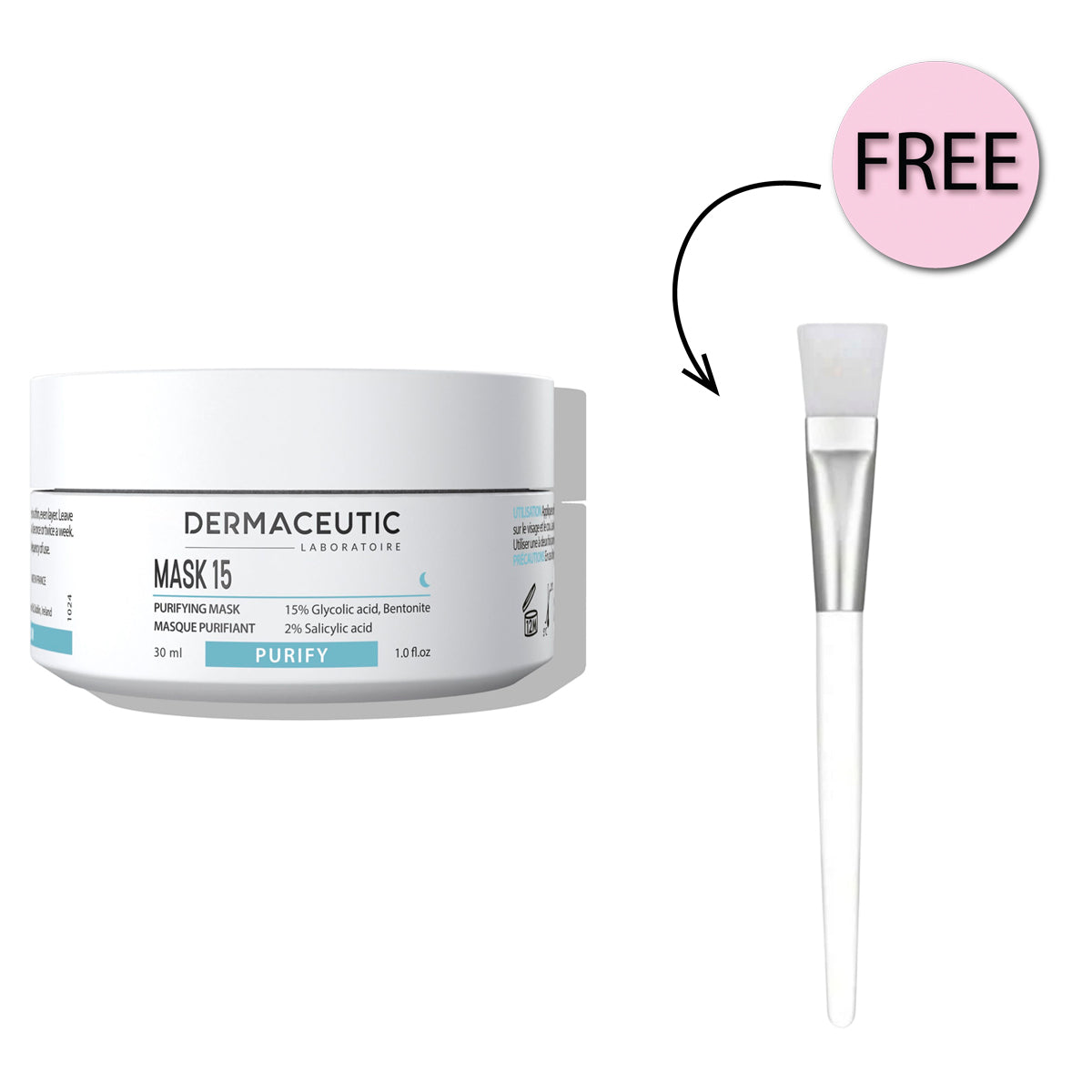 Dermaceutic Mask 15 30ml + Free Mask Applicator Dermaceutic Mask 15 30ml + Free Mask Applicator