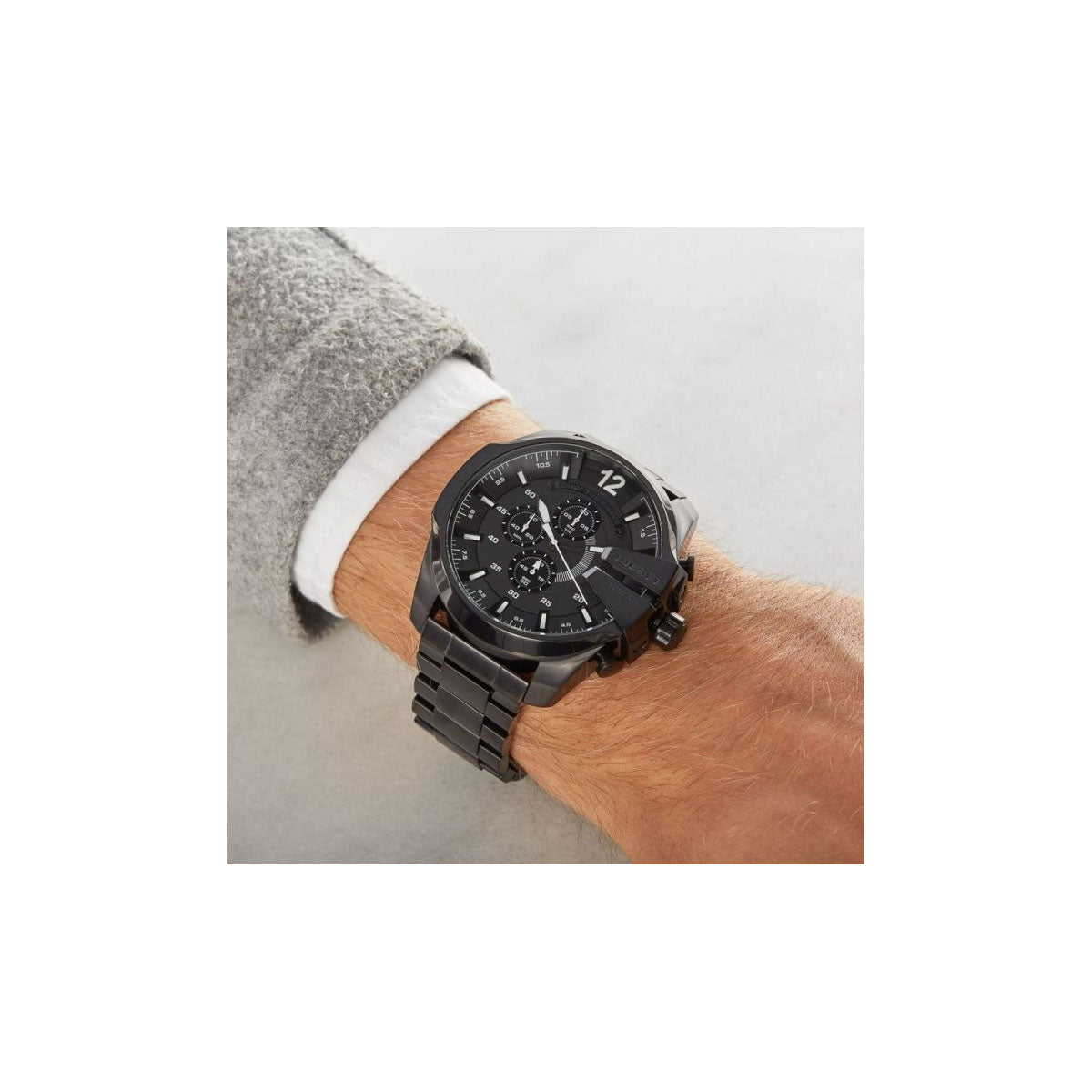 Diesel Analog DZ4617 Baby Chief Men's Watch 43 Mm Black Diesel Analog DZ4617 Baby Chief Men's Watch 43 Mm Black