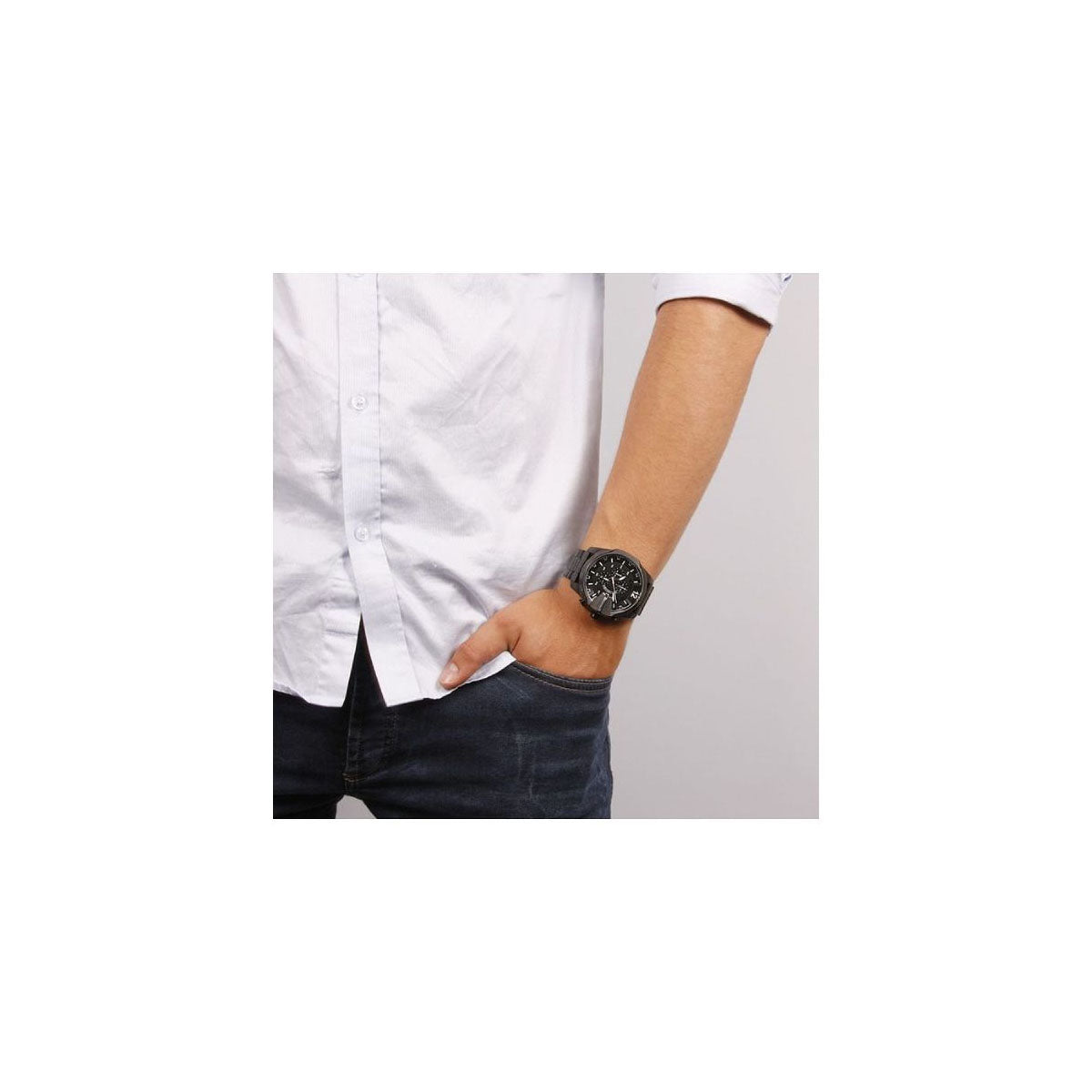 Diesel Analog DZ4617 Baby Chief Men's Watch 43 Mm Black