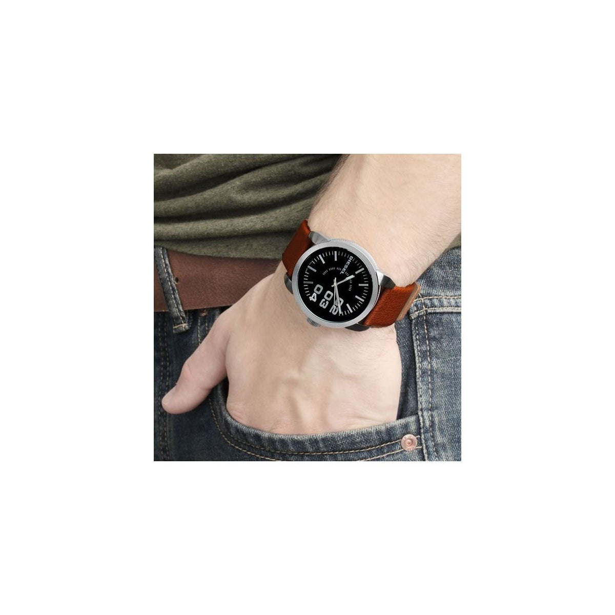 Diesel DZ1513 Men's Watch 46mm Brown